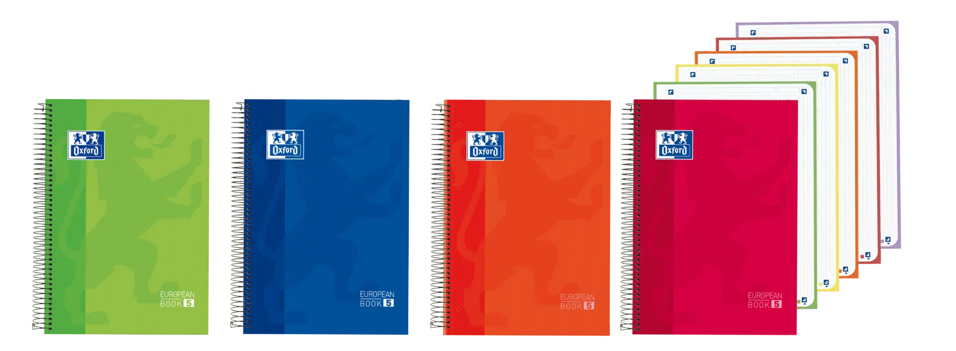 [100430279] CUADERNO OXFORD A4+ EUROEAN BOOK 5 60+60 H. GRATIS TAPA EXTRADURA 5x5 COLORES VIVOS