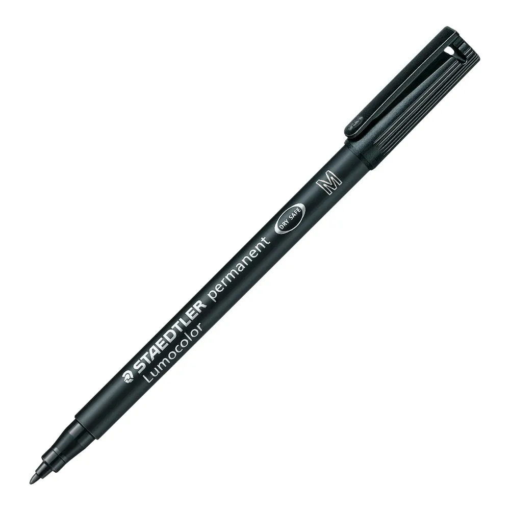 [001562] ROTULADOR PERMANENTE PUNTA M 1 MM NEGRO LUMOCOLOR 317 STAEDTLER