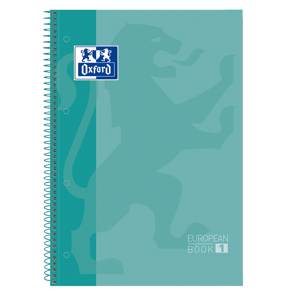 [400040983] CUADERNO OXFORD EUROPEAN BOOK 1 TAPA EXTRADURA VERDE MENTA CUADRO 5x5 MM.