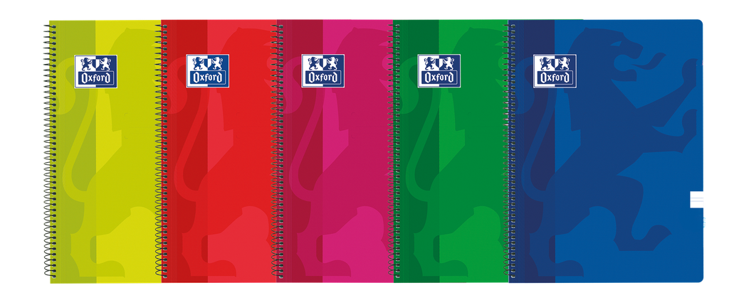 [400042330] CUADERNO FOLIO 80 HOJAS TAPA PLASTICO 2 LINEAS PAUTA 2.5mm. OXFORD CLASSIC