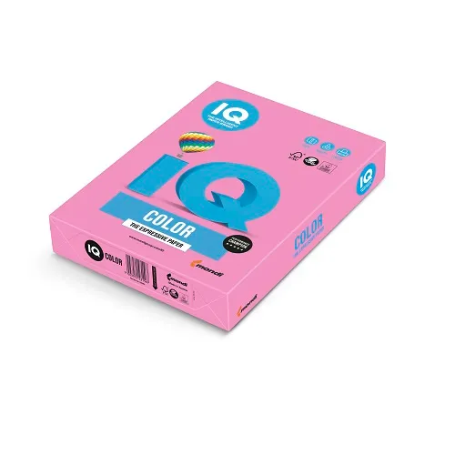 [A380NPI] PAQUETE 500 HOJAS IQ COLOR NEON ROSA NEOPI A3 80G