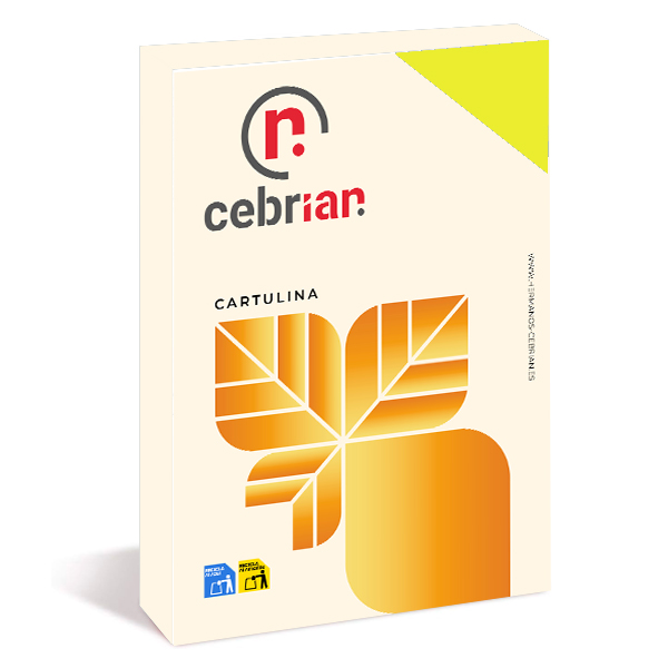 [901065] PAQUETE 125 CARTULINAS 180g 51X65 AMARILLO MEDIO