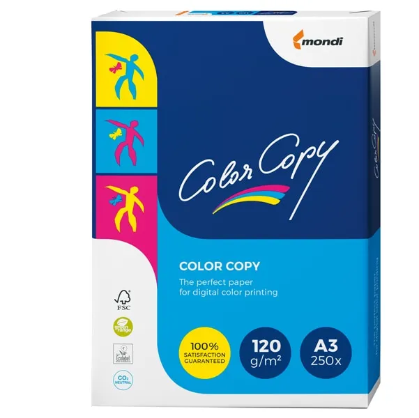 [CCA3120+] PAQUETE 500 HOJAS COLOR COPY A3+ 120G