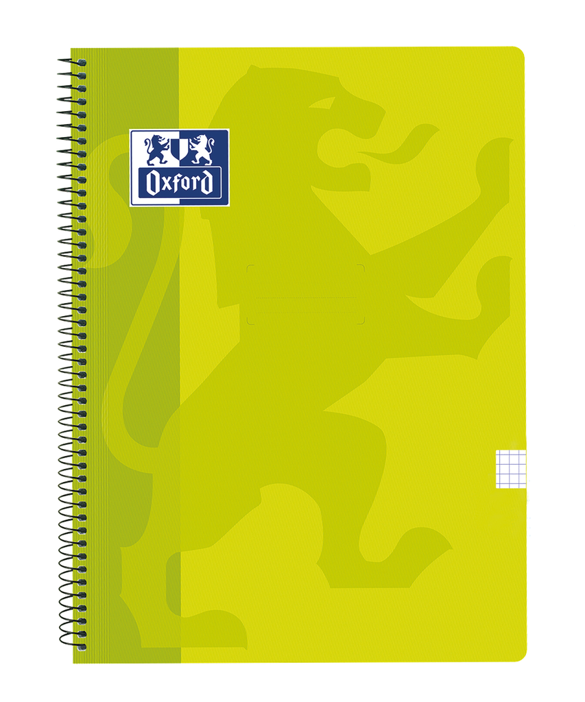 [400093619] CUADERNO OXFORD TAPA PLASTICO 80H CUADRO 4X4 FOLIO LIMA
