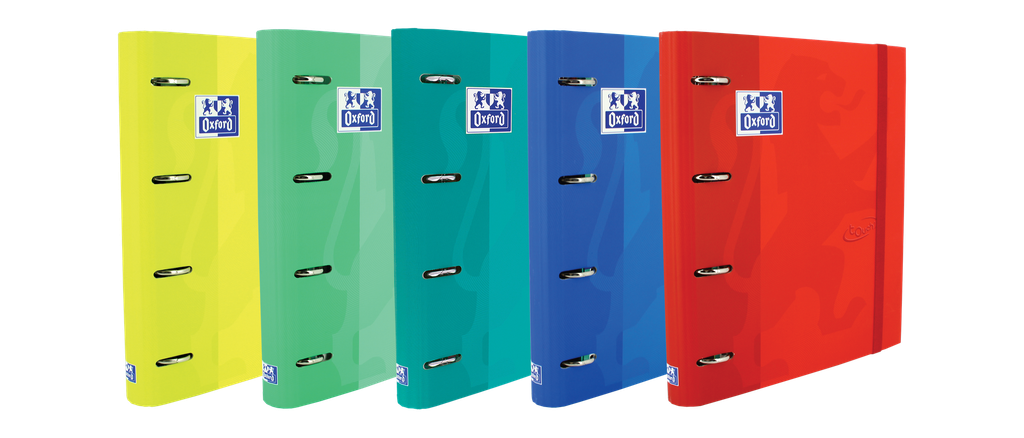 [400136667] CARPETA OXFORD 4 D 35MM. CON RECAMBIO 5x5 COLORES VIVOS SOS NOTES SOFT TOUCH