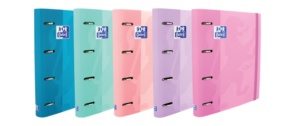 [400119130] CARPETA OXFORD 4 D 35MM. CON RECAMBIO 5x5 COLORES TENDENCIA SOS NOTES SOFT TOUCH