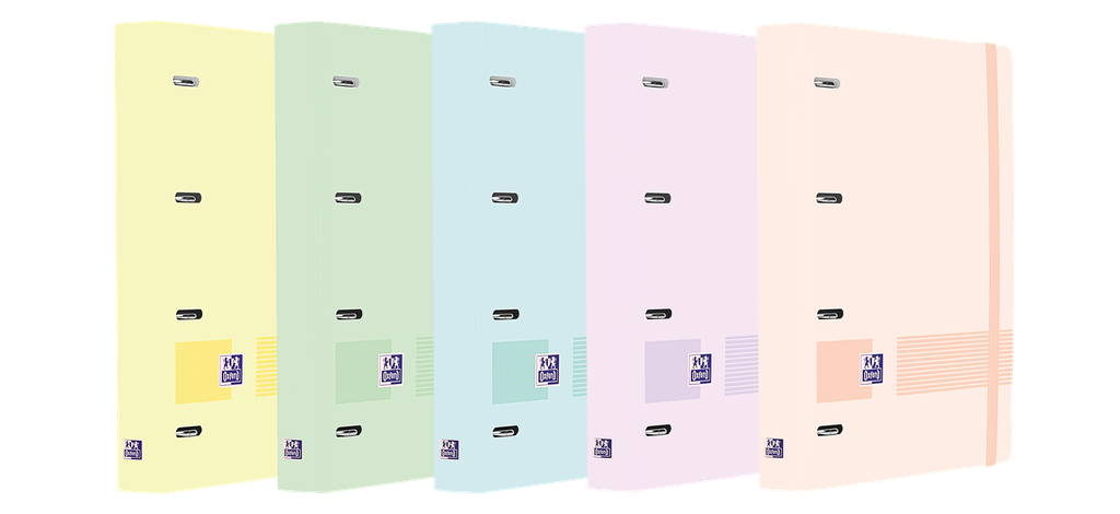 [400146175] CARPETA OXFORD 4 D 35MM. CON RECAMBIO 5x5 COLORES PASTEL POLYFOAM APERTURA 360 LIVE&GO