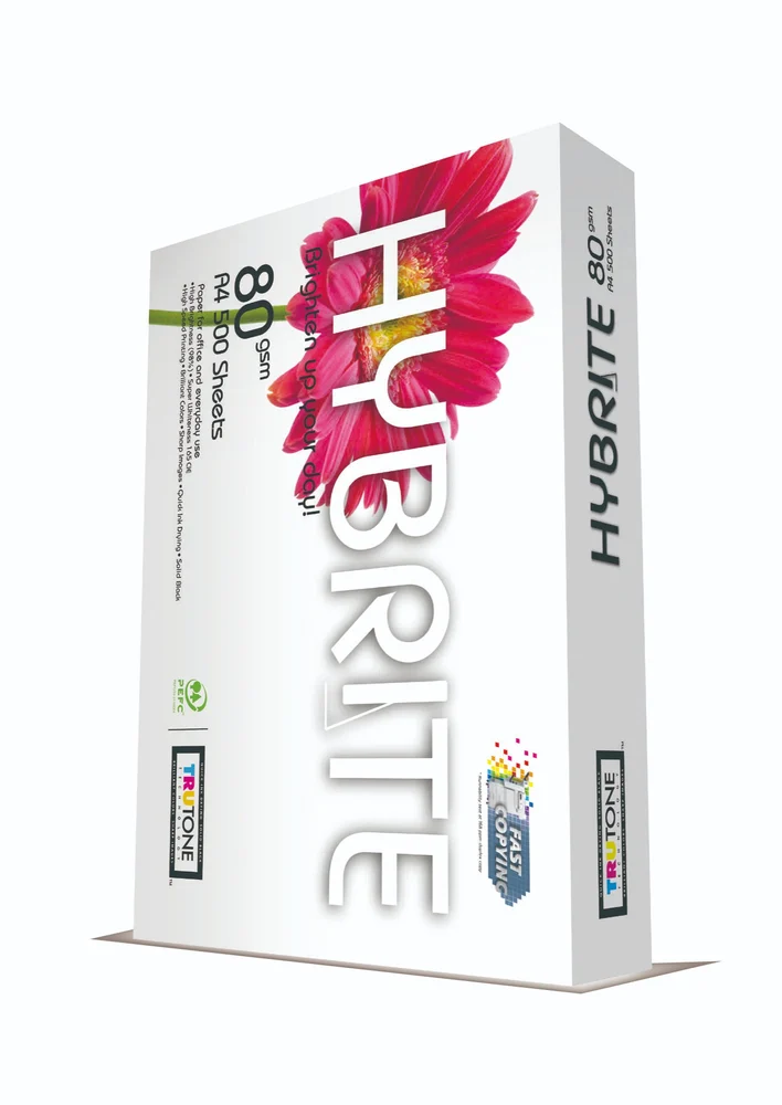 [HYBRITE] PAQUETE 500 HOJAS PAPEL A4 80g HYBRITE