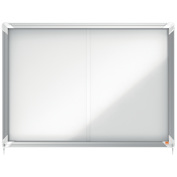 [1902569] [1902569] Vitrina de interior Nobo para 8 hojas A4 con superficie magnética y puerta deslizante