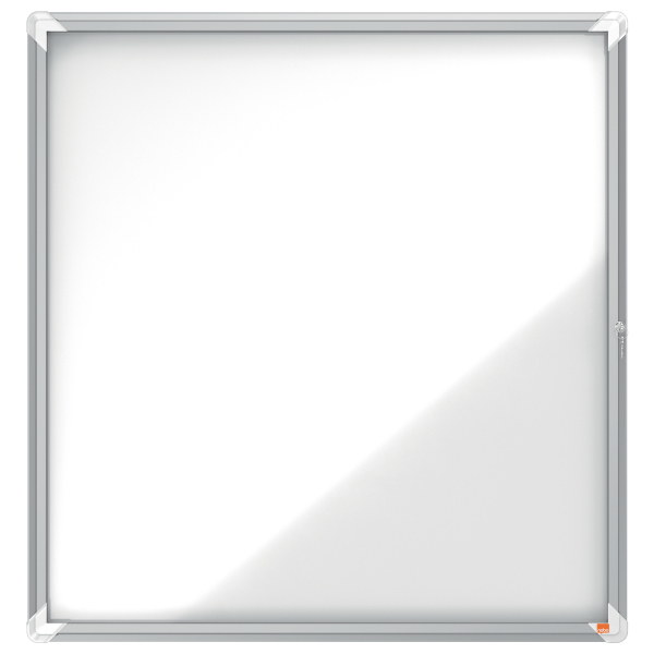[1902581] [1902581] Vitrina de exteriores Nobo para 12 hojas A4 con superficie blanca magnética