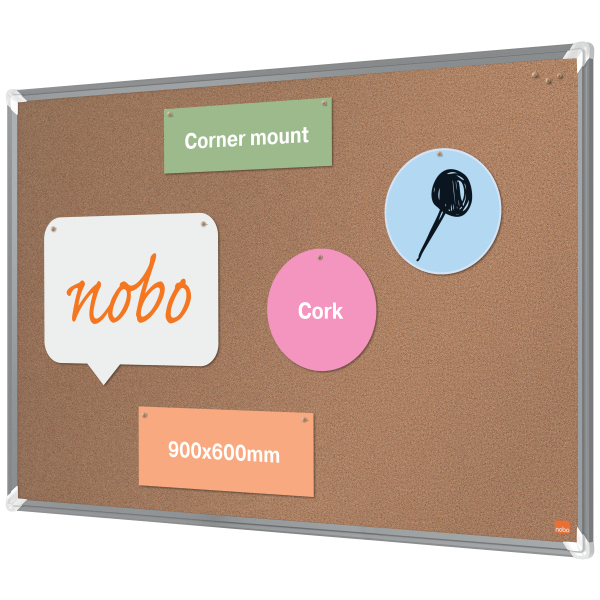 [1915180] [1915180] Tablero de anuncios Nobo Premium Plus de corcho, 900 x 600 mm
