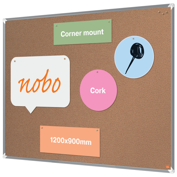 [1915181] [1915181] Tablero de anuncios Nobo Premium Plus de corcho 1200 x 900 mm