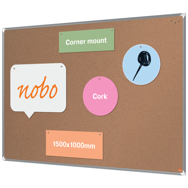 [1915182] [1915182] Tablero de anuncios Nobo Premium Plus de corcho 1500 x 1000 mm
