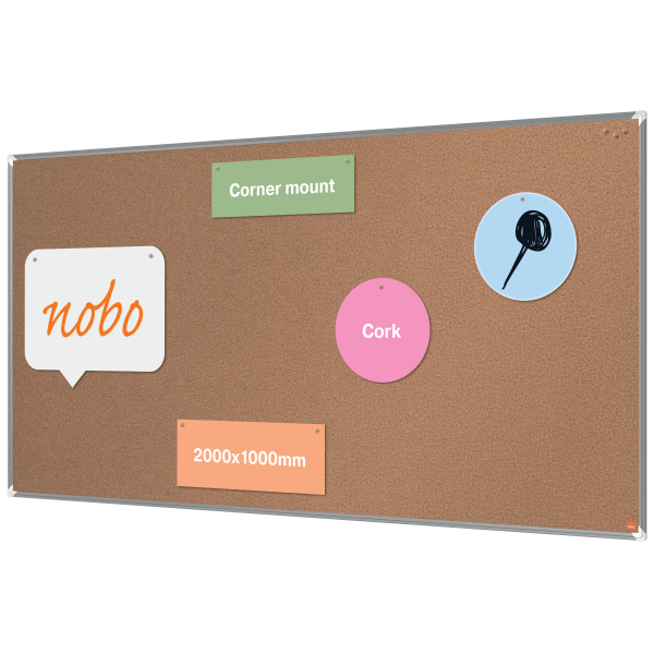 [1915185] [1915185] Tablero de anuncios Nobo Premium Plus de corcho 2000 x 1000 mm
