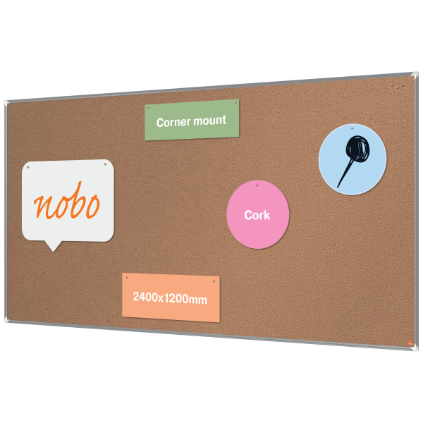 [1915186] [1915186] Tablero de anuncios Nobo Premium Plus de corcho 2400 x 1200 mm