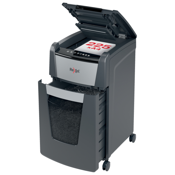 [2020225XEU] [2020225XEU] Destructora automática Rexel Optimum AutoFeed 225X de corte en partículas, negro