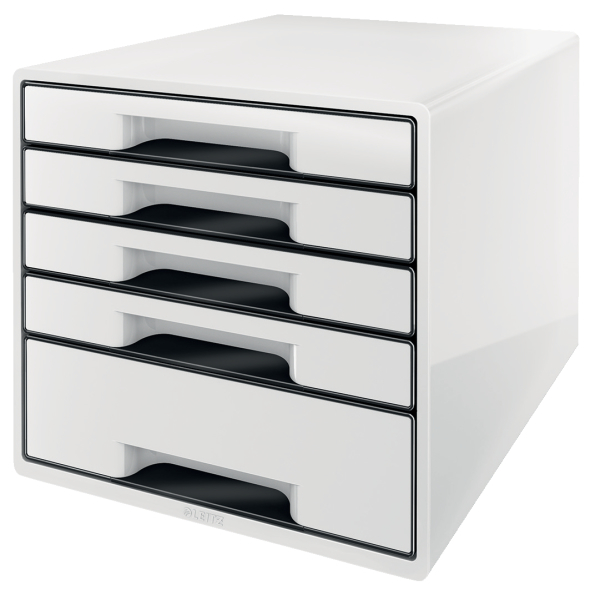 [52531001] [52531001] Buc de cajones WOW CUBE de Leitz, negro/blanco