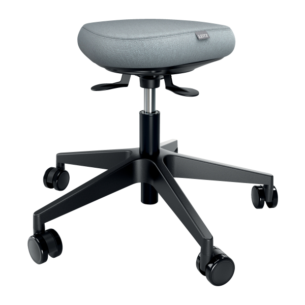 [65770095] [65770095] Taburete Leitz Ergo Active con Ruedas y Asiento Wobble Comfort, gris