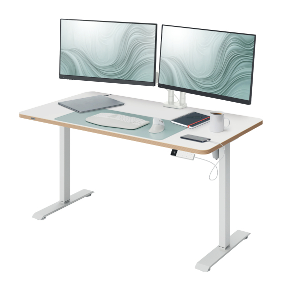 [67700001] [67700001] Escritorio Eléctrico Compacto Leitz Ergo 120 x 70cm con Recordatorio para Ponerte de Pie, blanca