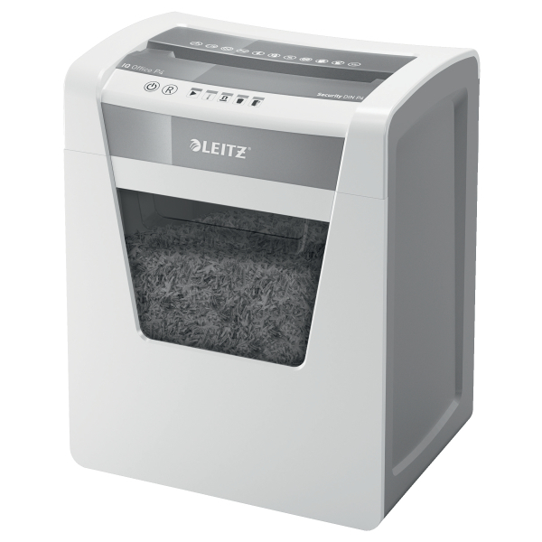 [80030000] [80030000] Destructora de papel Office P4 Leitz IQ, blanco/plata