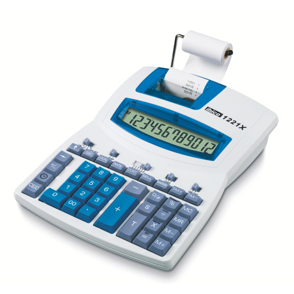[IB410055] [IB410055] Calculadora Ibico Semi-Profesional 1221 X, blanco/azul